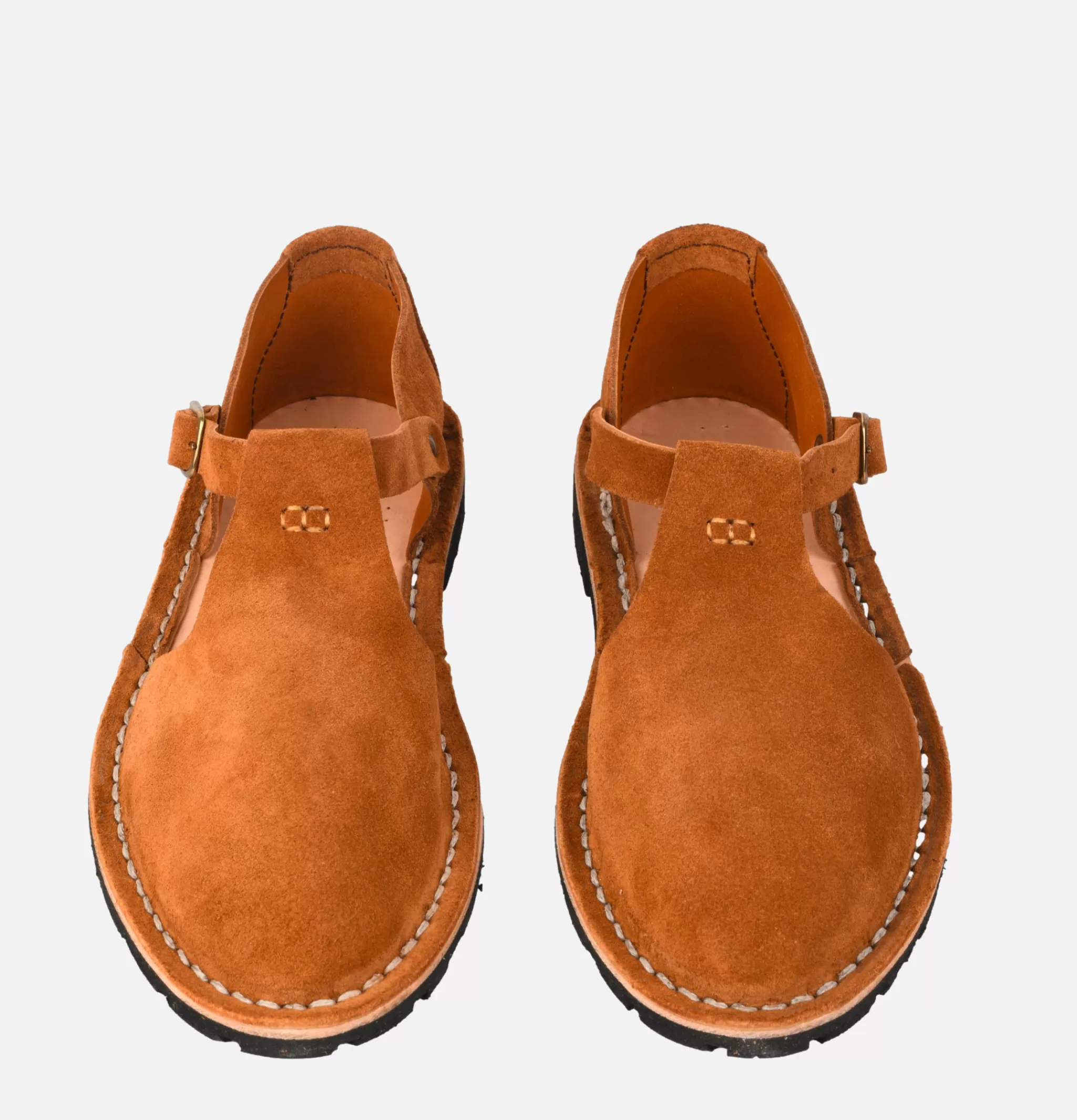 STEVE MONO Sandales | Artisanal Sandal Shoe 10/12 Cognac