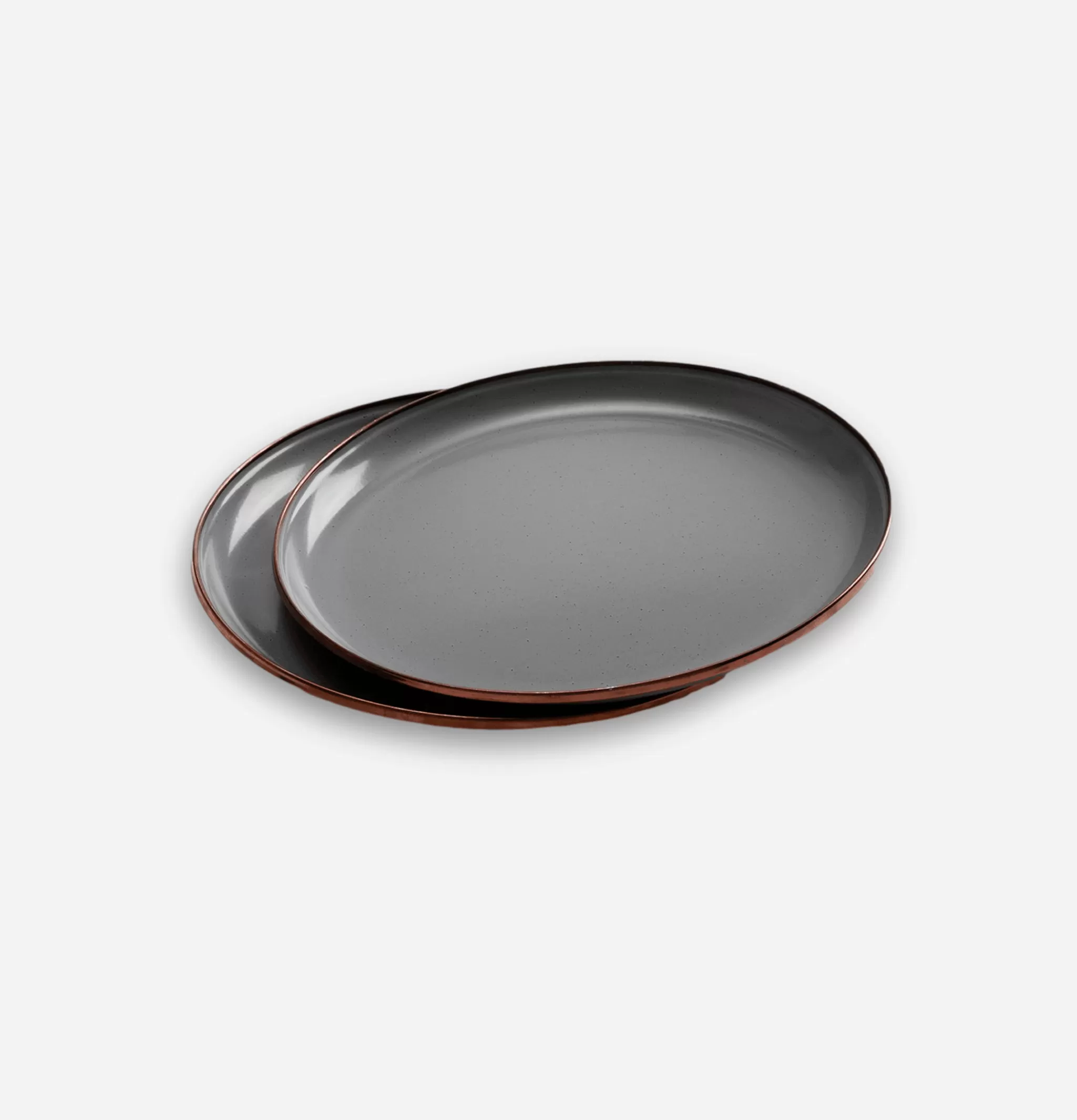 BAREBONES Outdoor | Assiettes Email Set x 2 Grey
