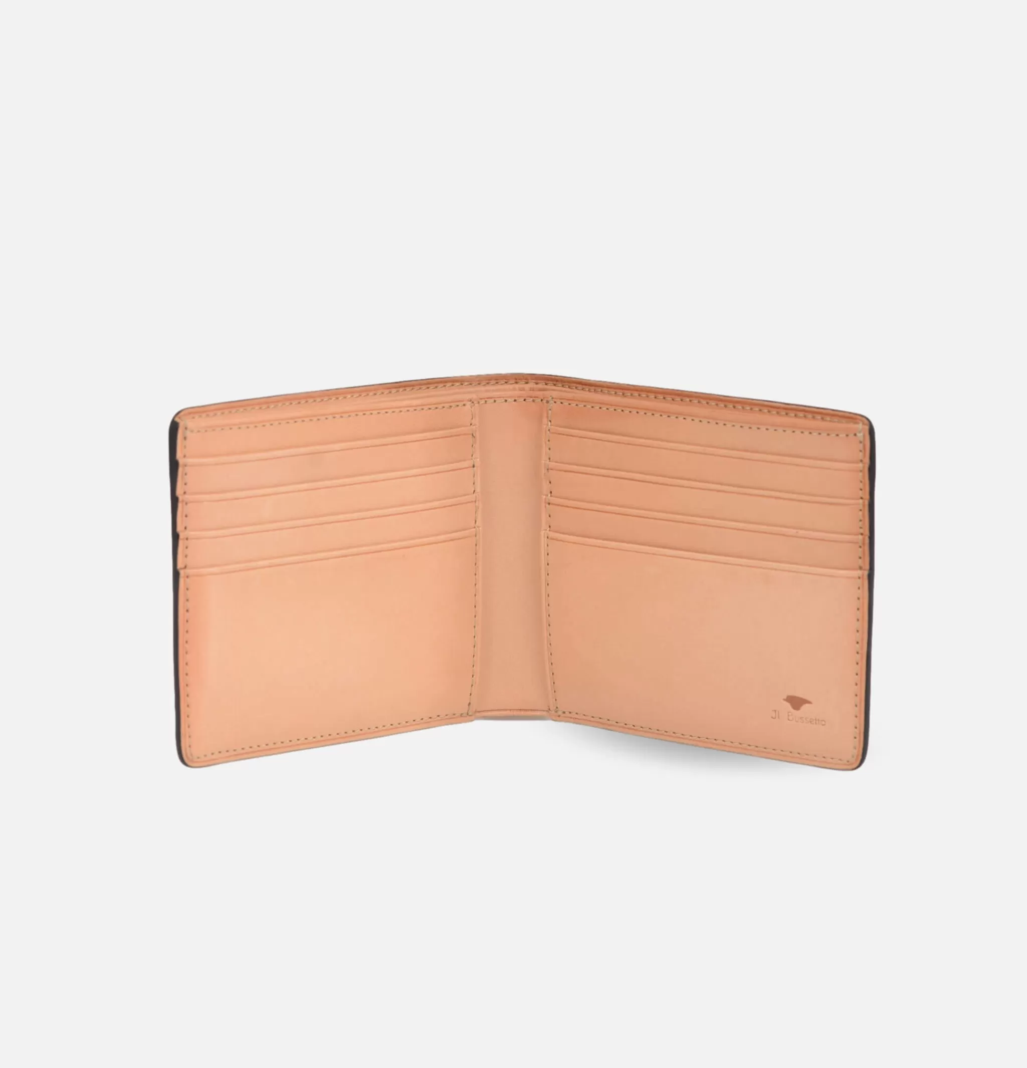 IL BUSSETTO Petite Maroquinerie | Bi-fold Wallet Coral Red