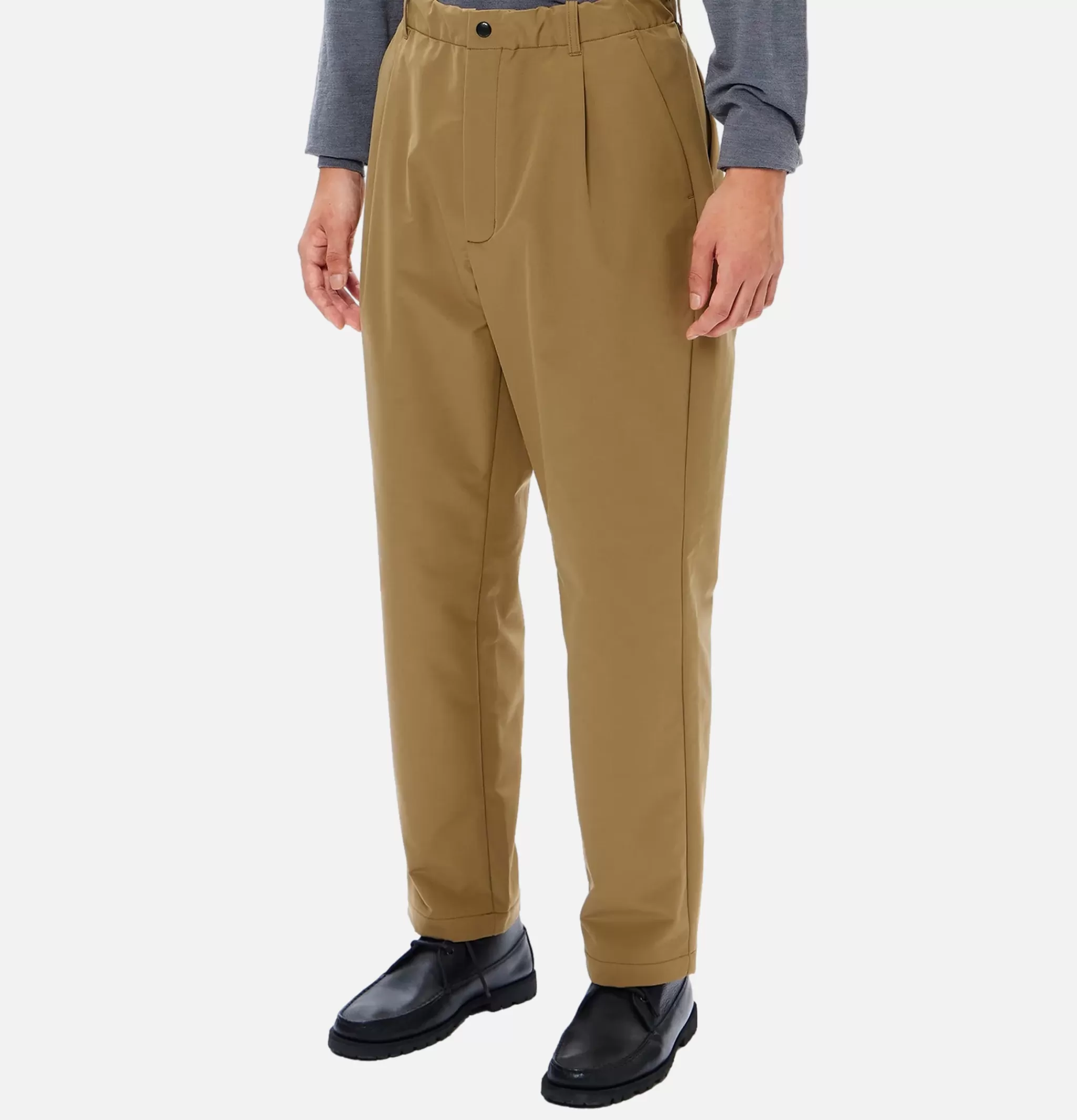 GOLDWIN Pantalons | Brushed Back One Tuck Pant Clay Beige
