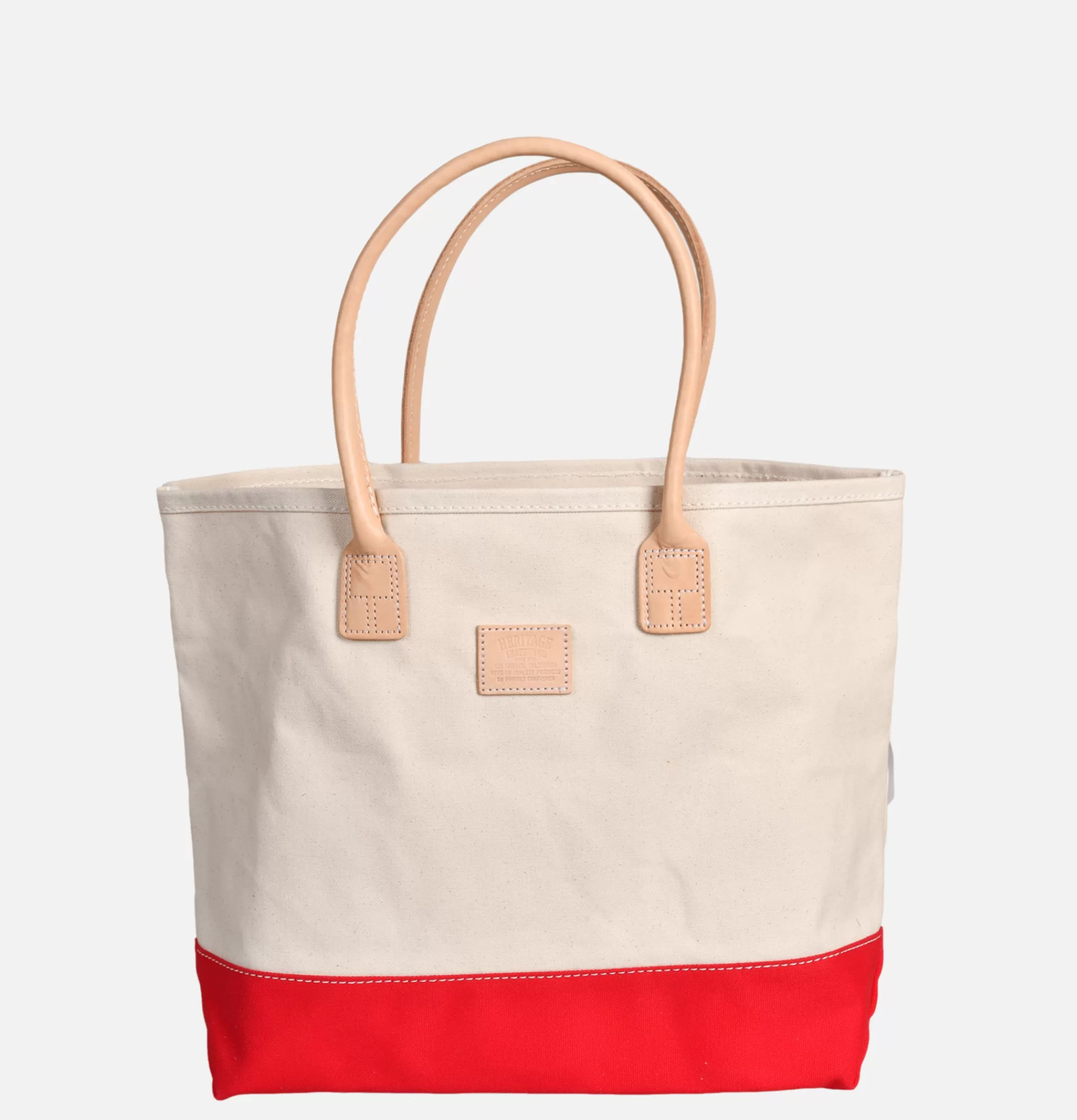 HERITAGE LEATHER COMPANY Sacs Bandoulière | Canvas Day Tote Bag Rouge