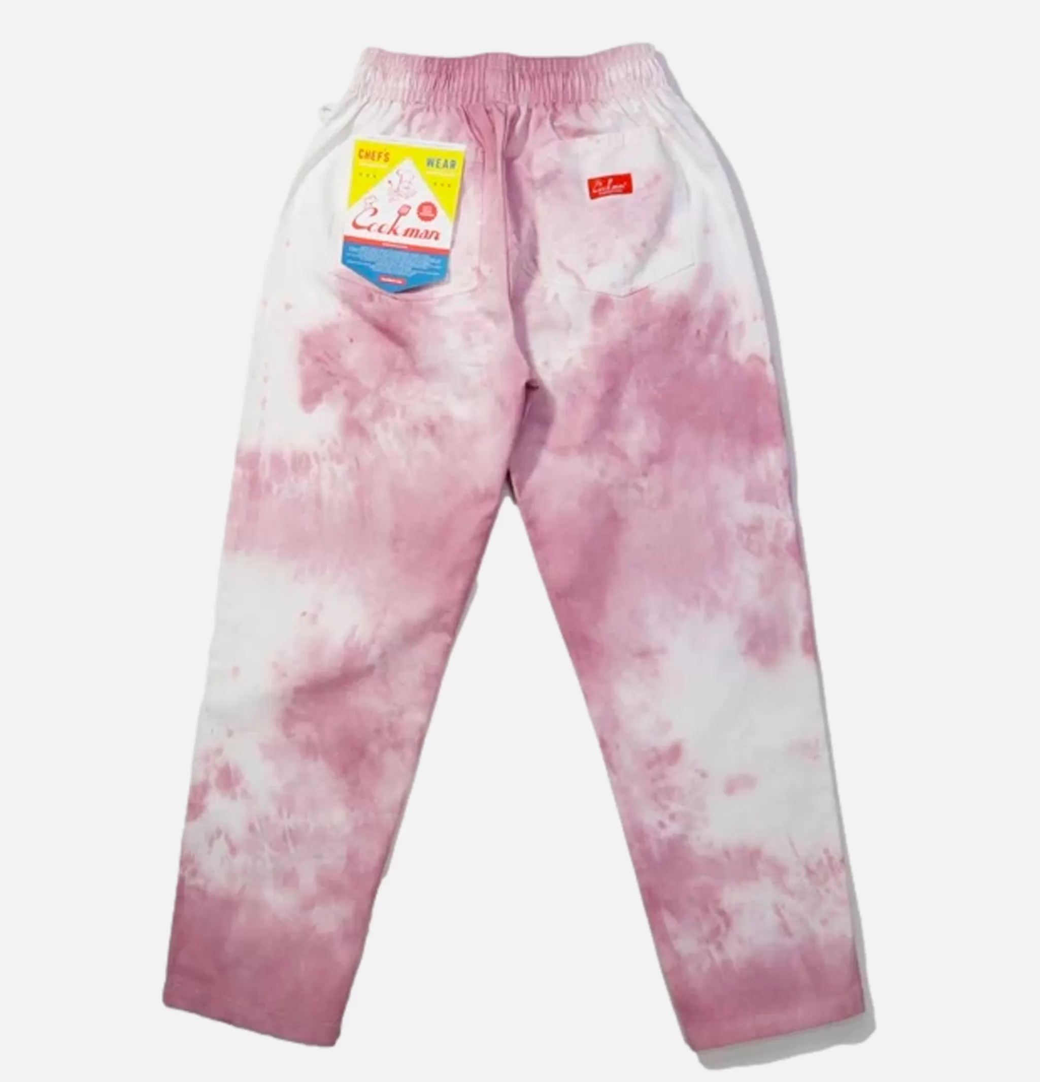 COOKMAN Work Pants | Chef Pant Cabernet Stain Lt Pink