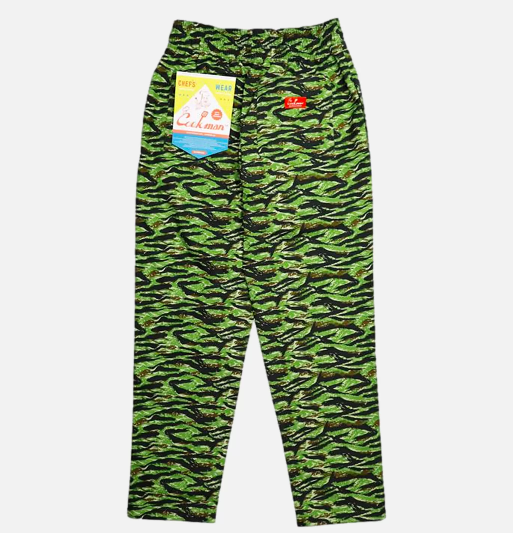COOKMAN Work Pants | Chef Pant Camo Green