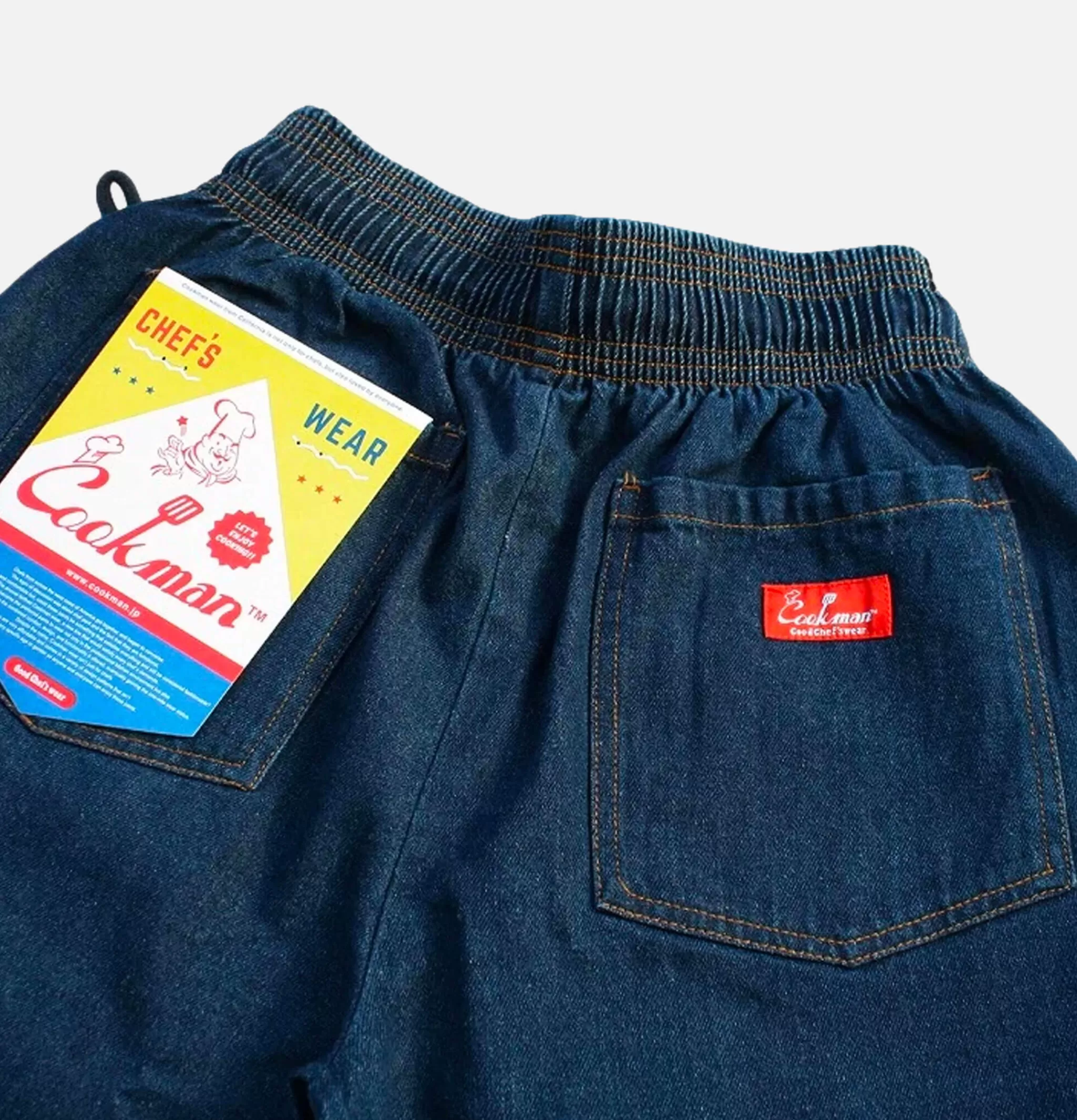 COOKMAN Work Pants | Chef Pant Denim Navy