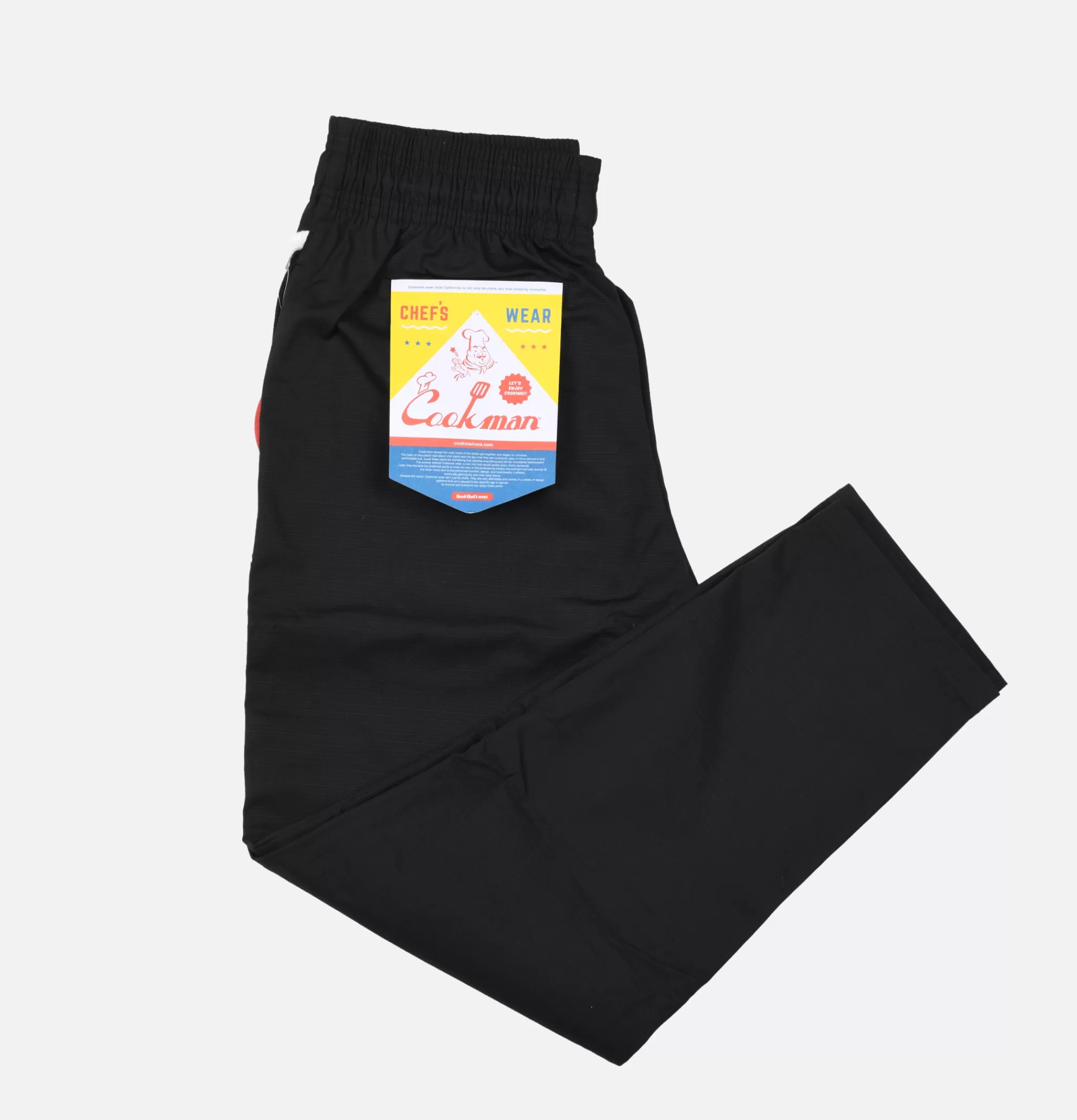 COOKMAN Work Pants | Chef Pant Double Knee Black