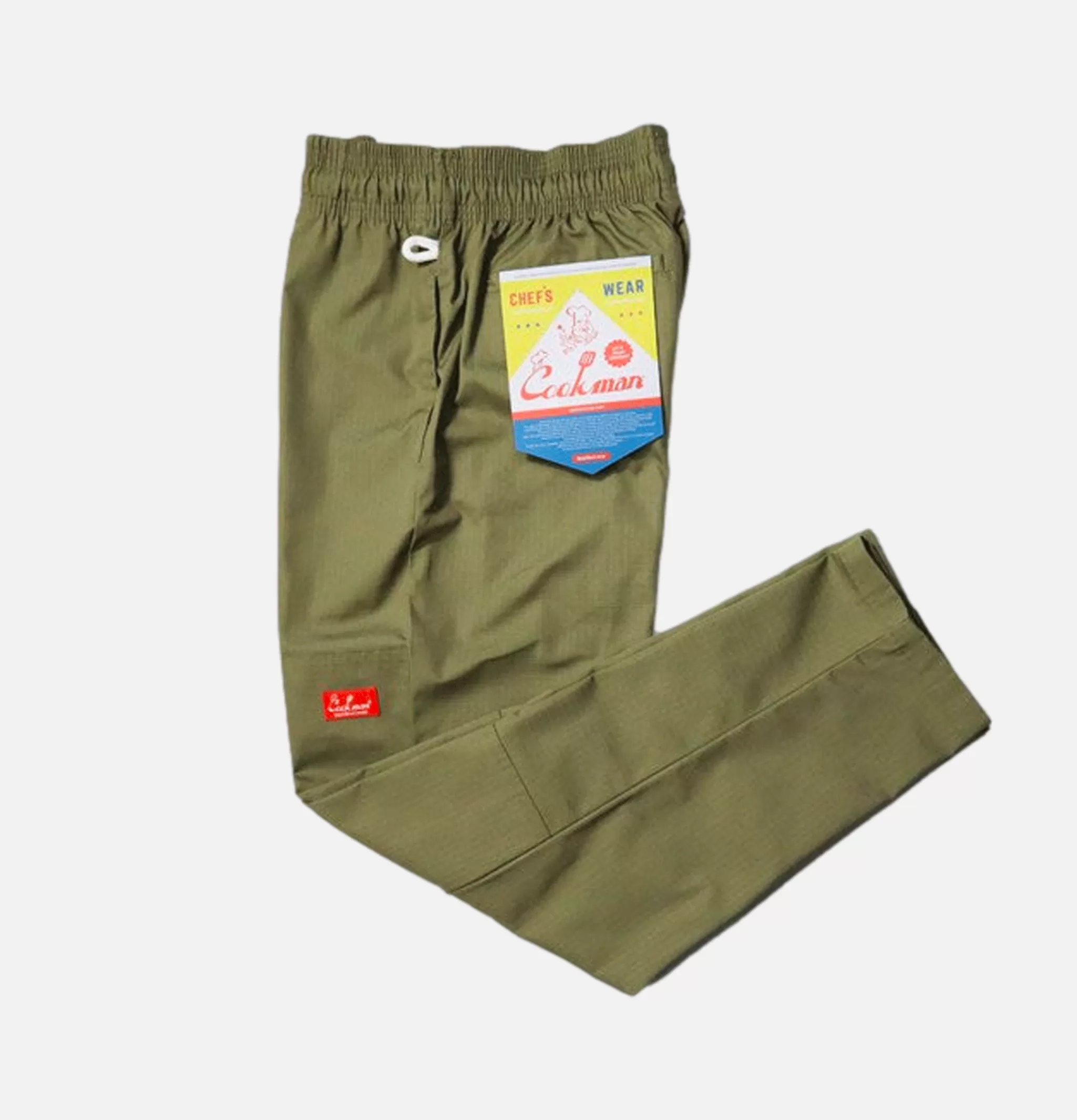 COOKMAN Work Pants | Chef Pant Double Knee Olive