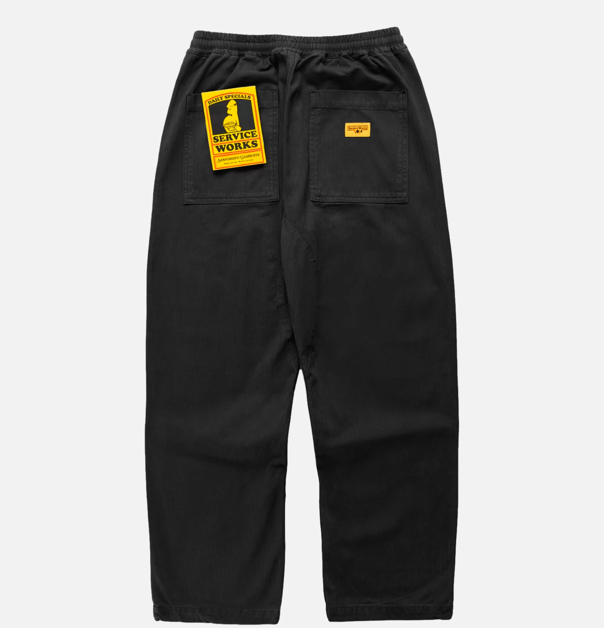 SERVICE WORKS Work Pants | Chef Pant Herringbone Black