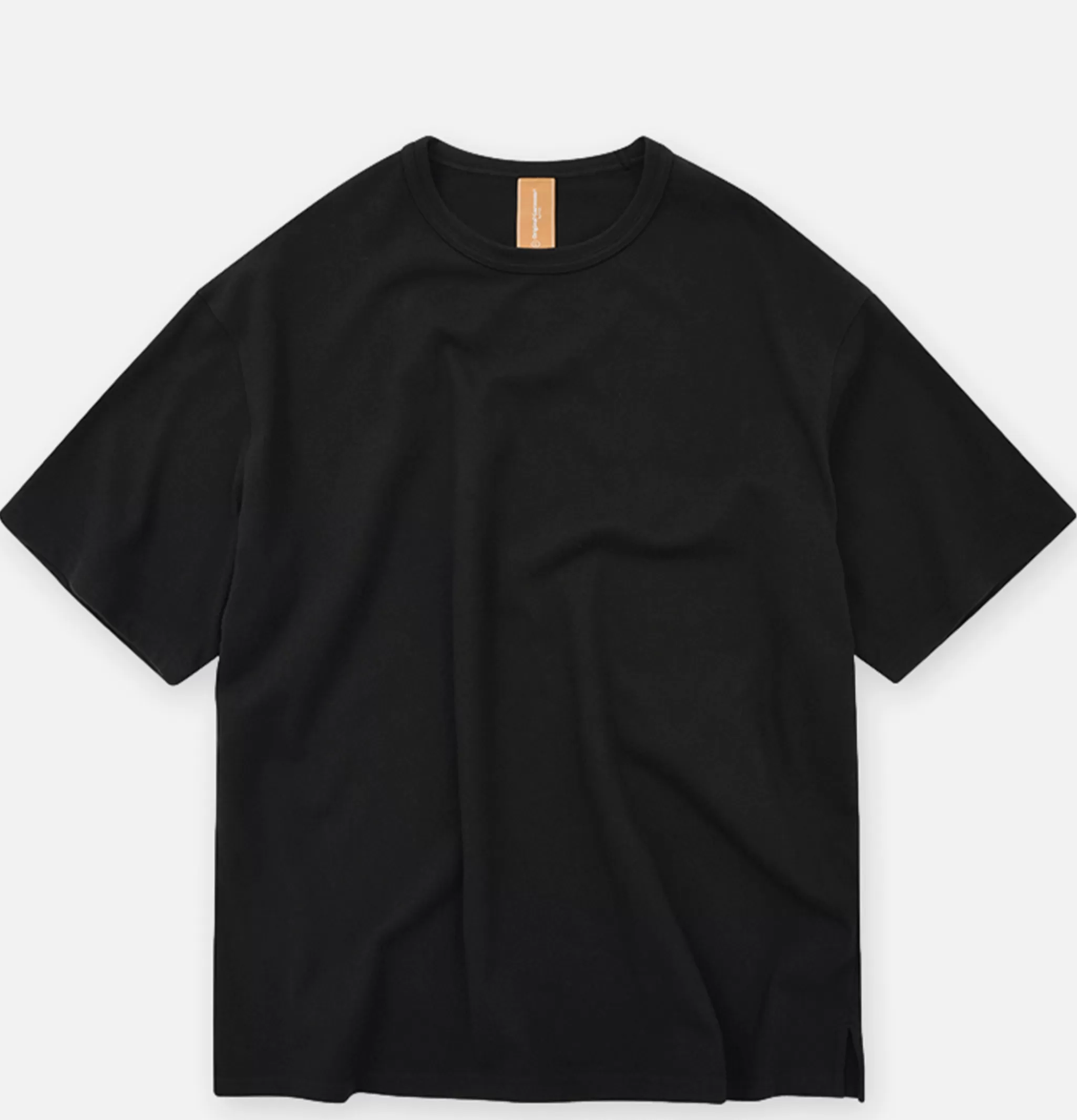FRIZMWORKS T-shirts | Double Rib Oversized Tee Black