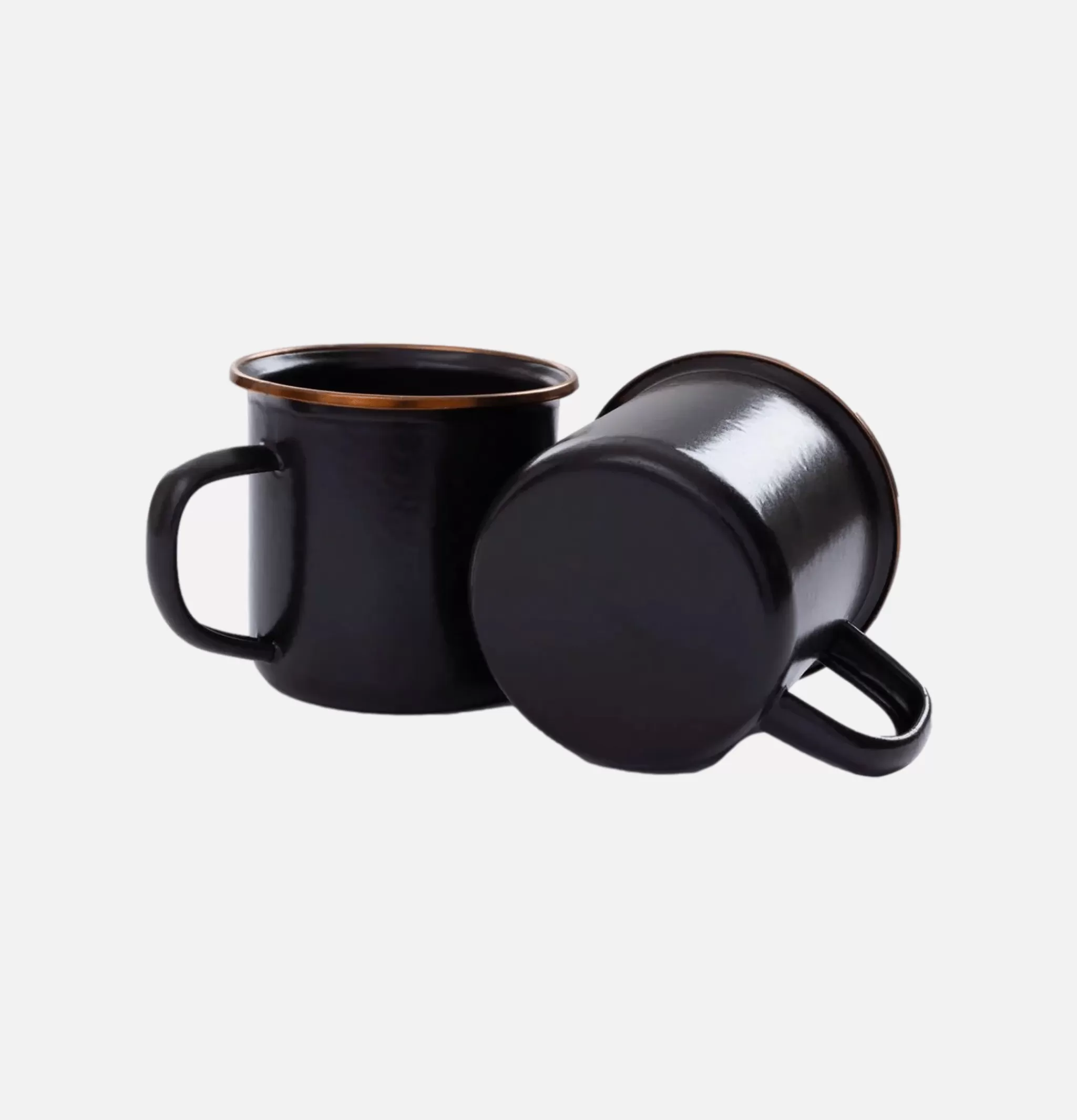 BAREBONES Outdoor | Enamel Cup Set X 2 Charcoal
