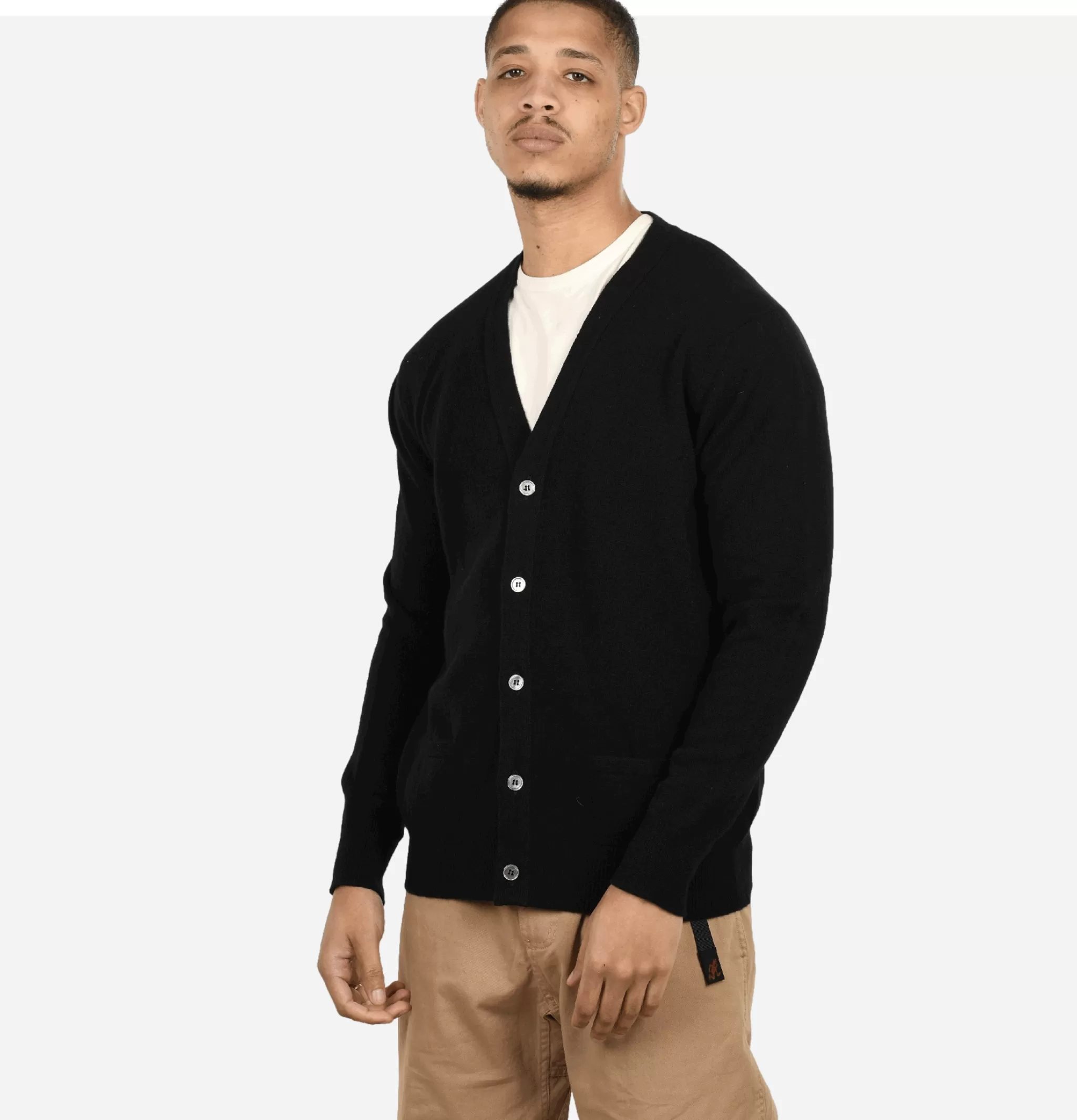 WILLIAM LOCKIE Pulls & Cardigans | Lambswool Cardigan Black