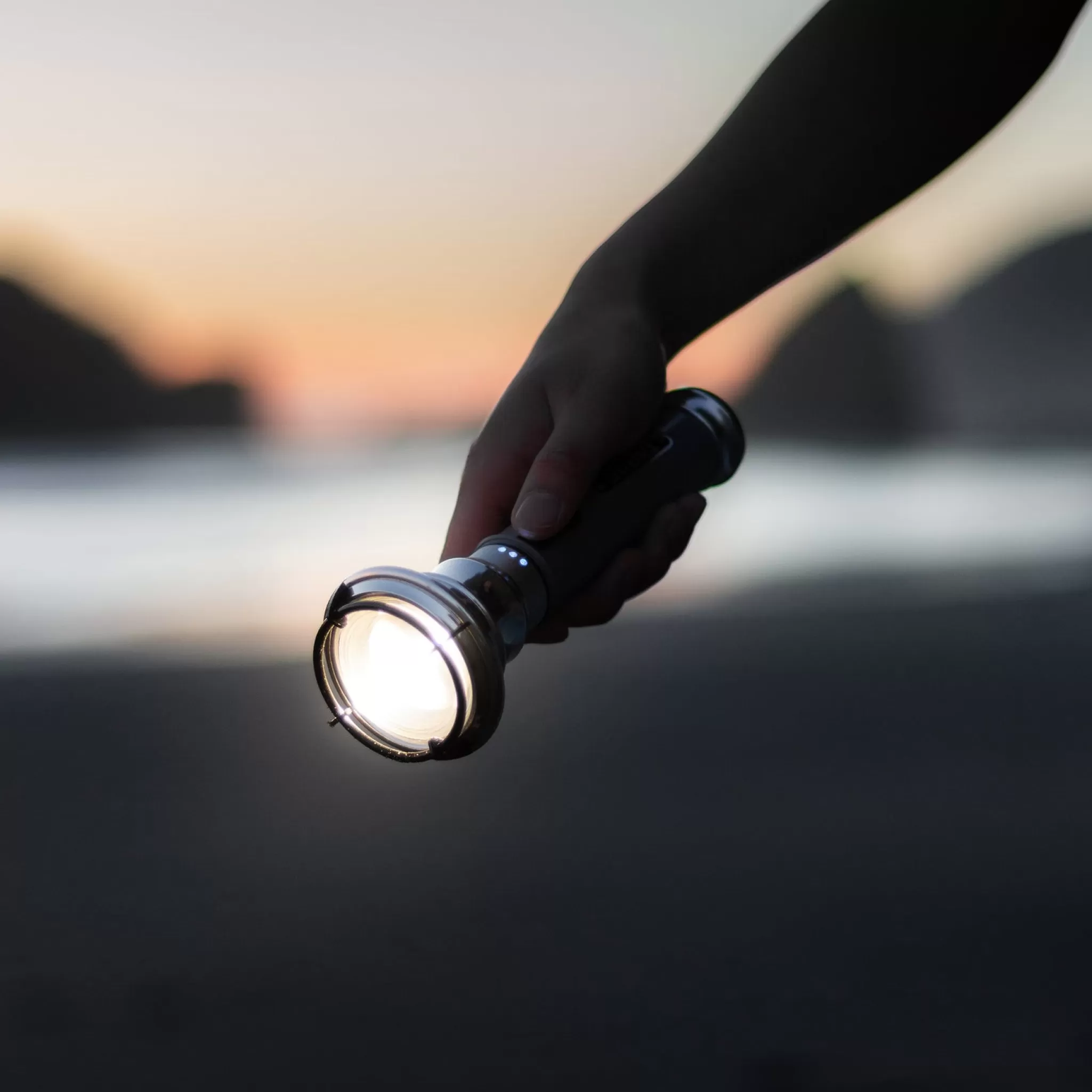 BAREBONES Outdoor | Lampe torche Vintage Grise