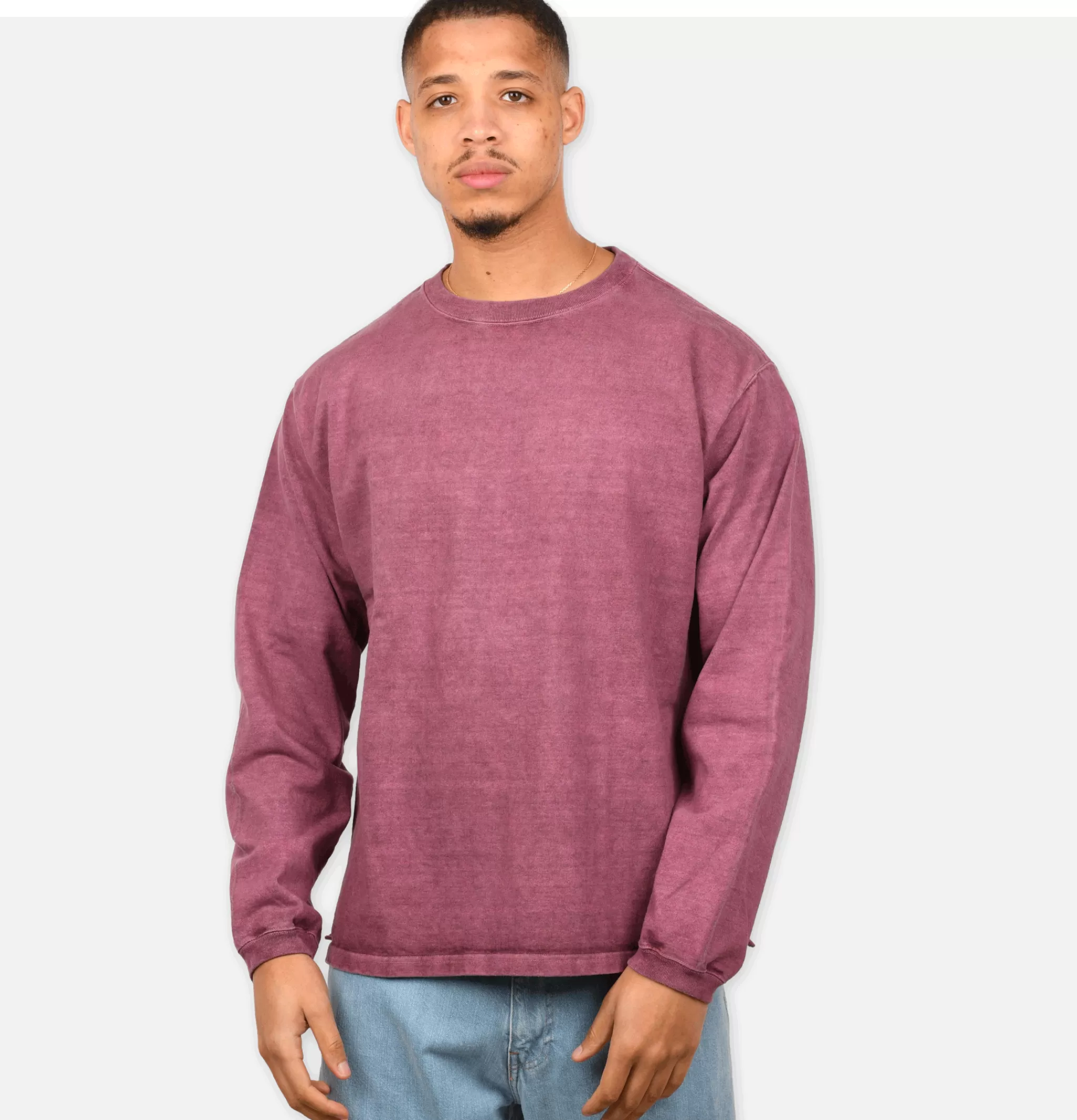 GOOD ON T-shirts | LS Heavy Crew Tee Azuki