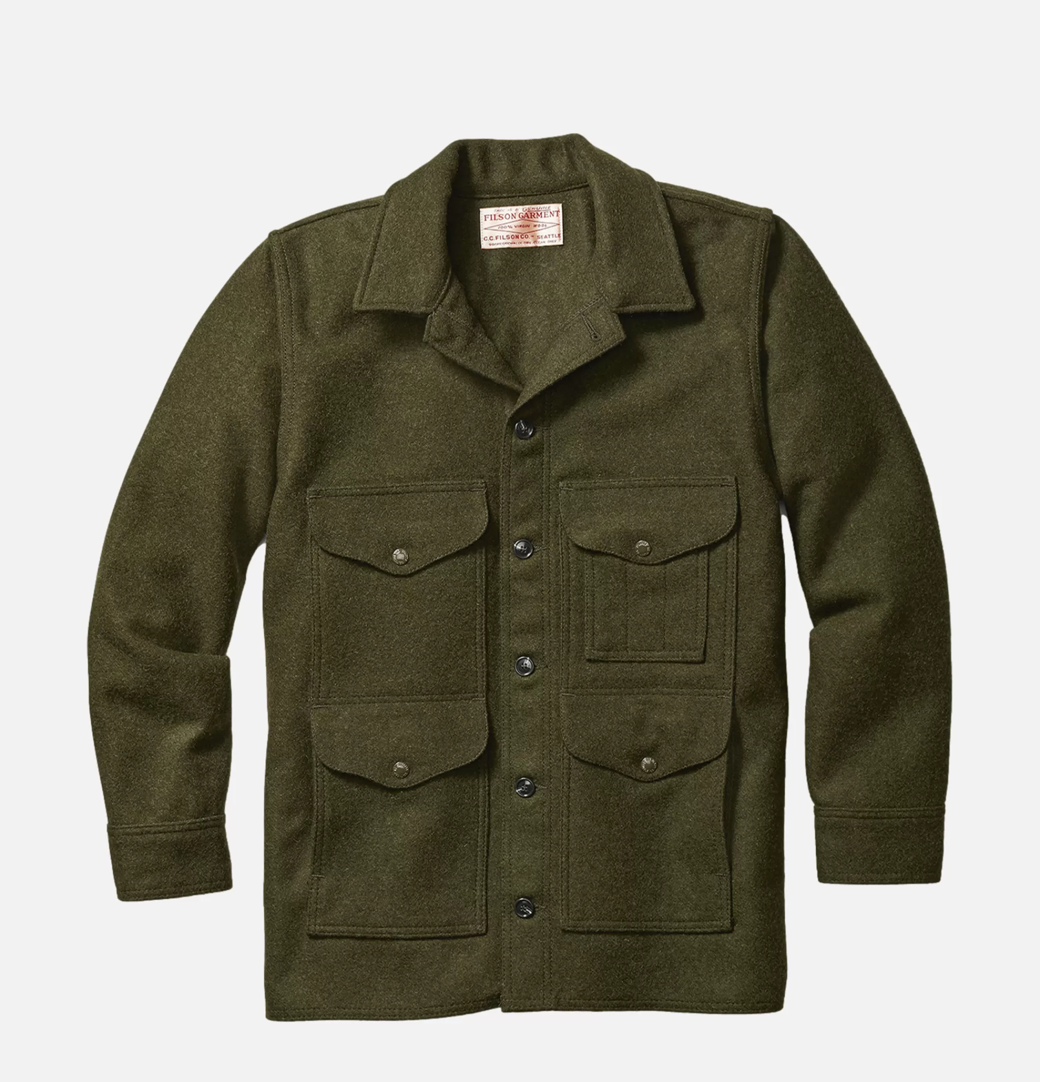 FILSON Blousons & Manteaux | Mackinaw Cruiser Forest Green