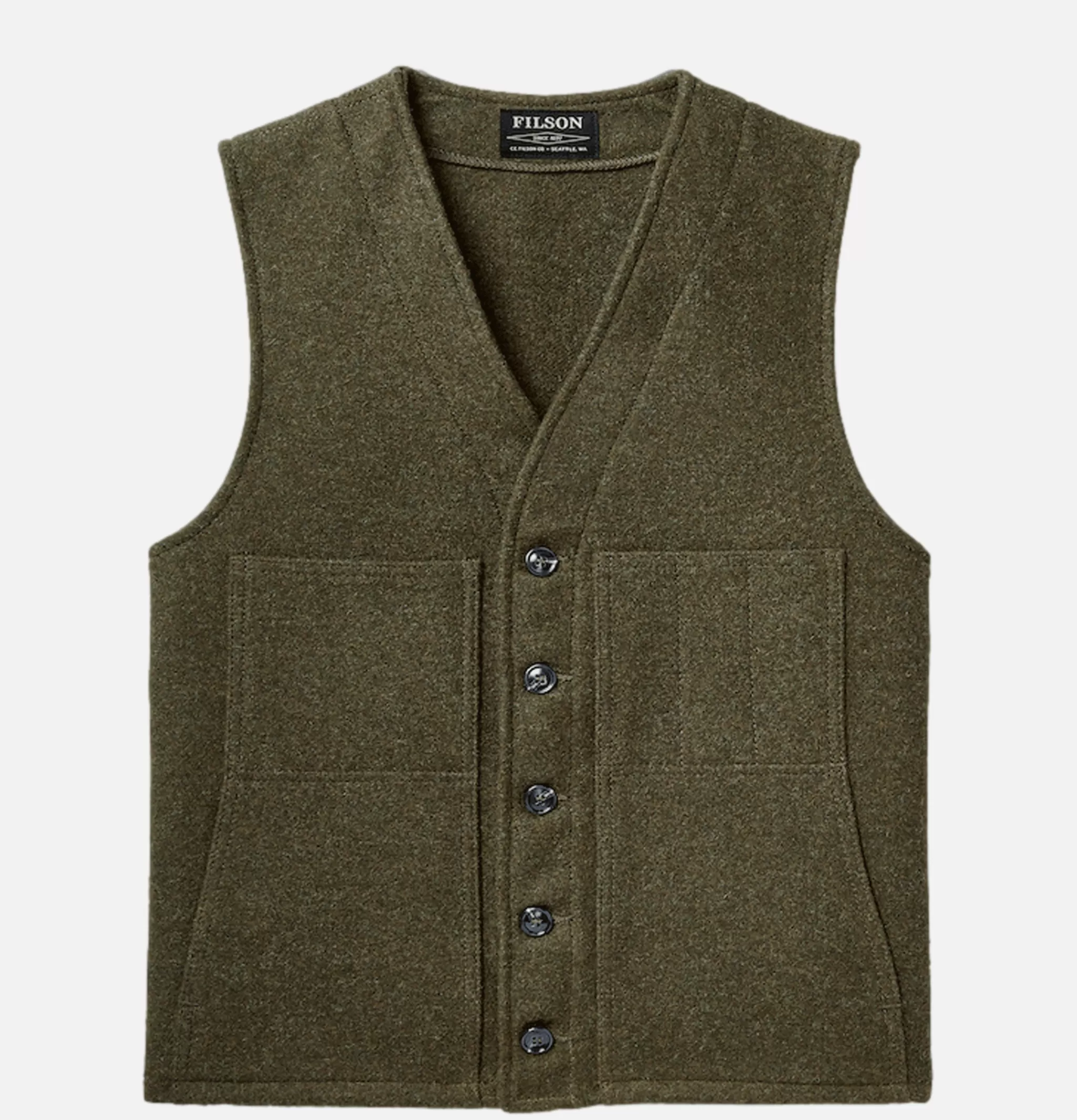 FILSON Vestes | Mackinaw Wool Vest Forest Green