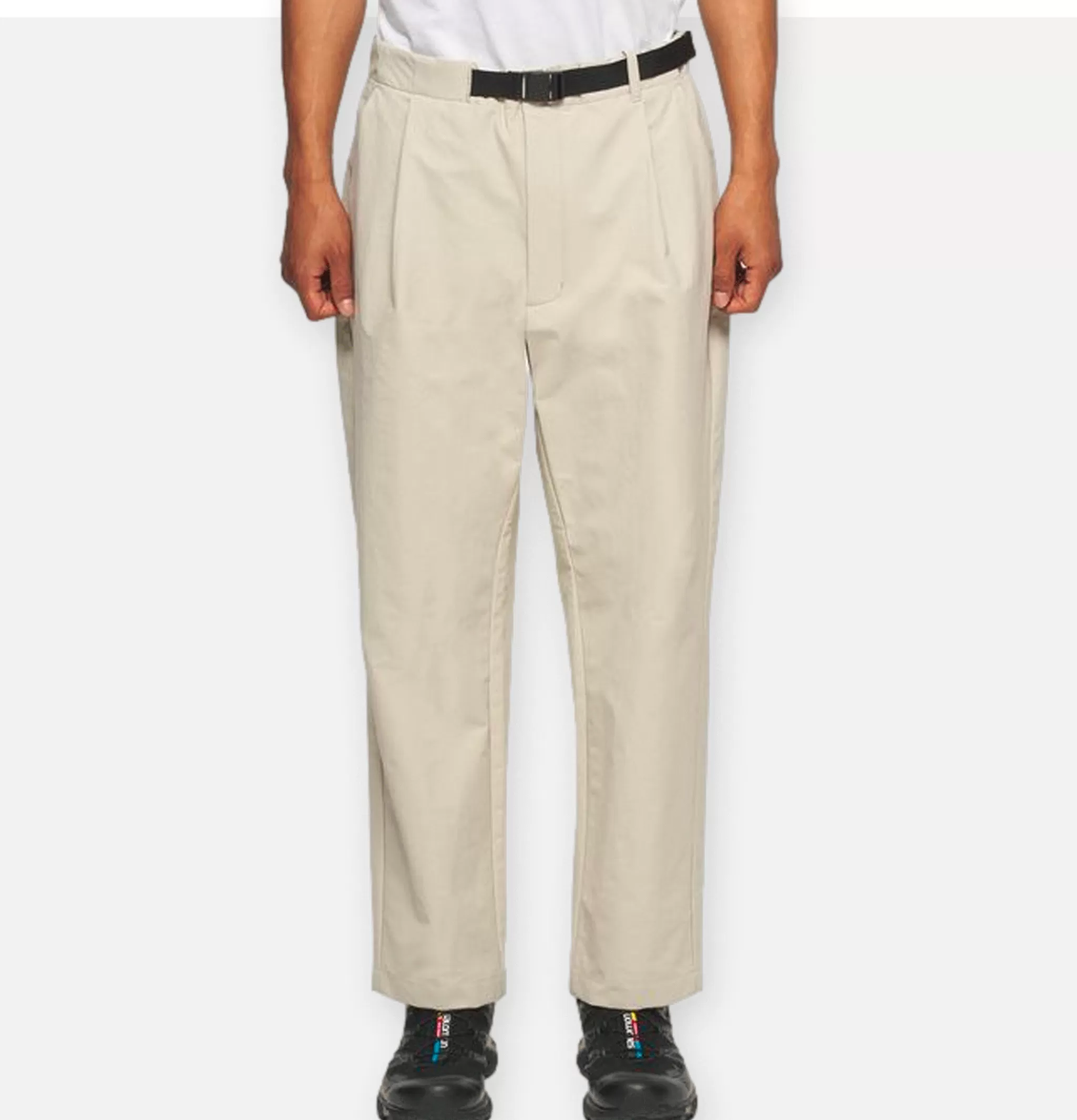 GOLDWIN Pantalons | One Tuck Ankle Pants Beige