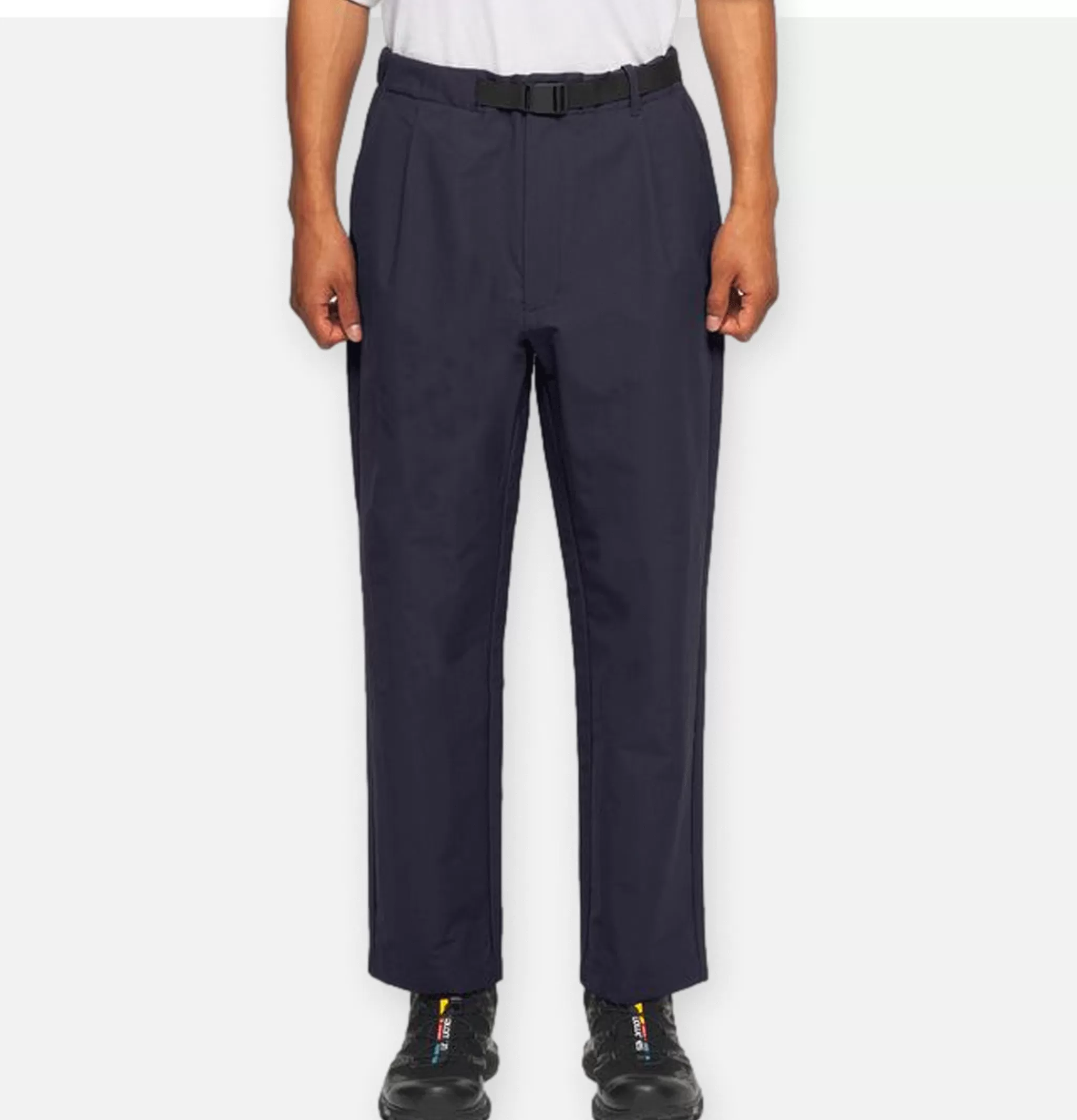 GOLDWIN Pantalons | One Tuck Tap Ankle Dark Navy