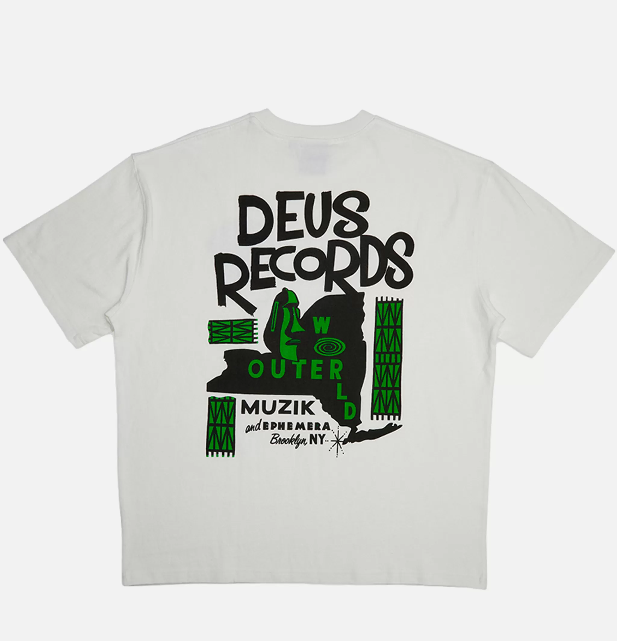 DEUS T-shirts | Outerworld Tee Vintage White