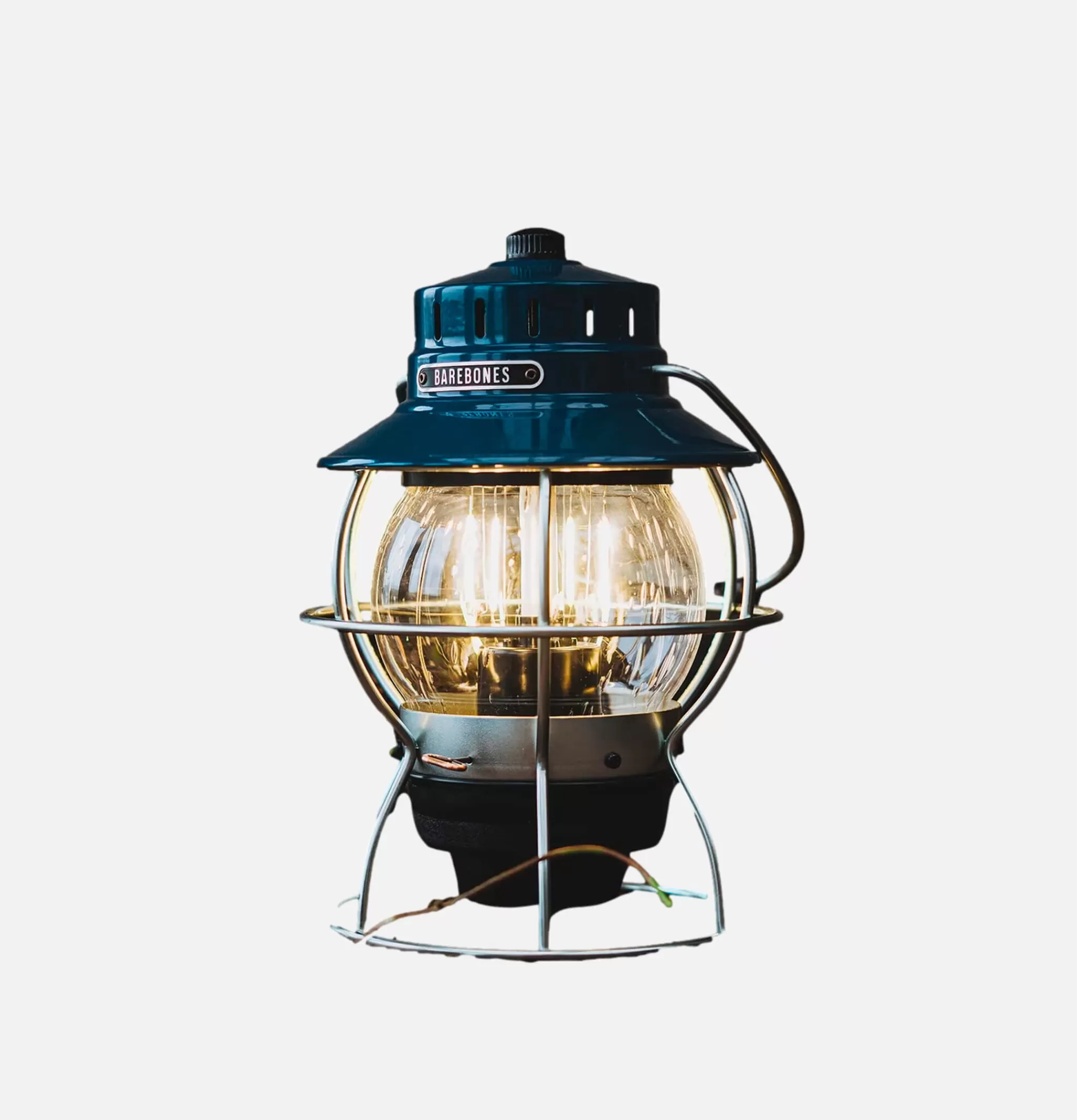 BAREBONES Outdoor | Railroad Lantern Ocean Blue