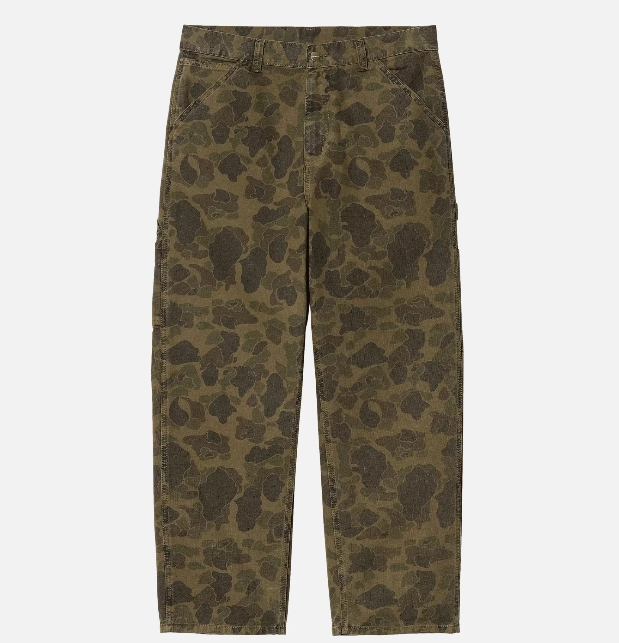 CARHARTT WIP Pantalons | Single Knee Camo Duck Green