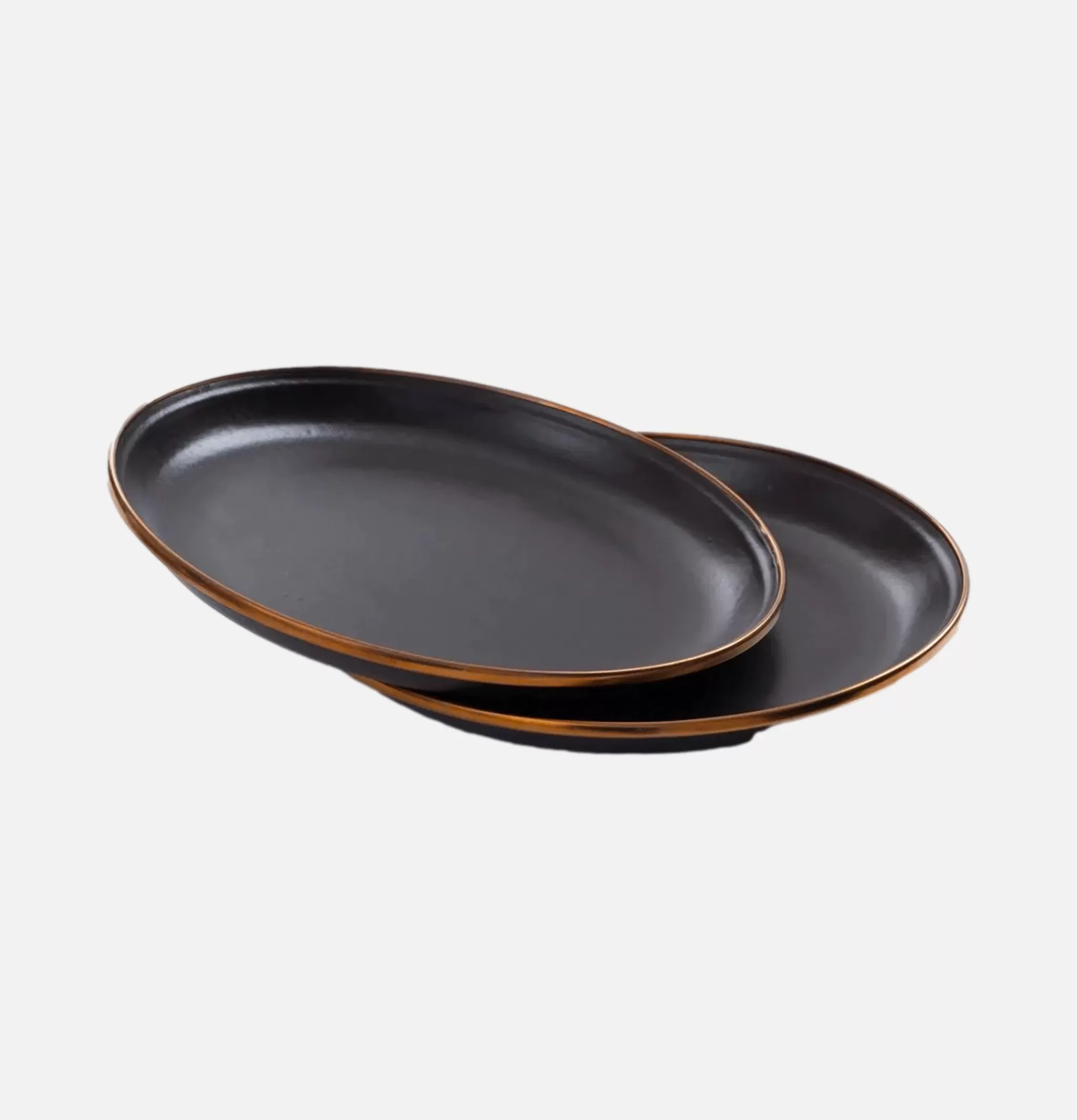 BAREBONES Outdoor | Small Enamel Plate X 2 Charcoal