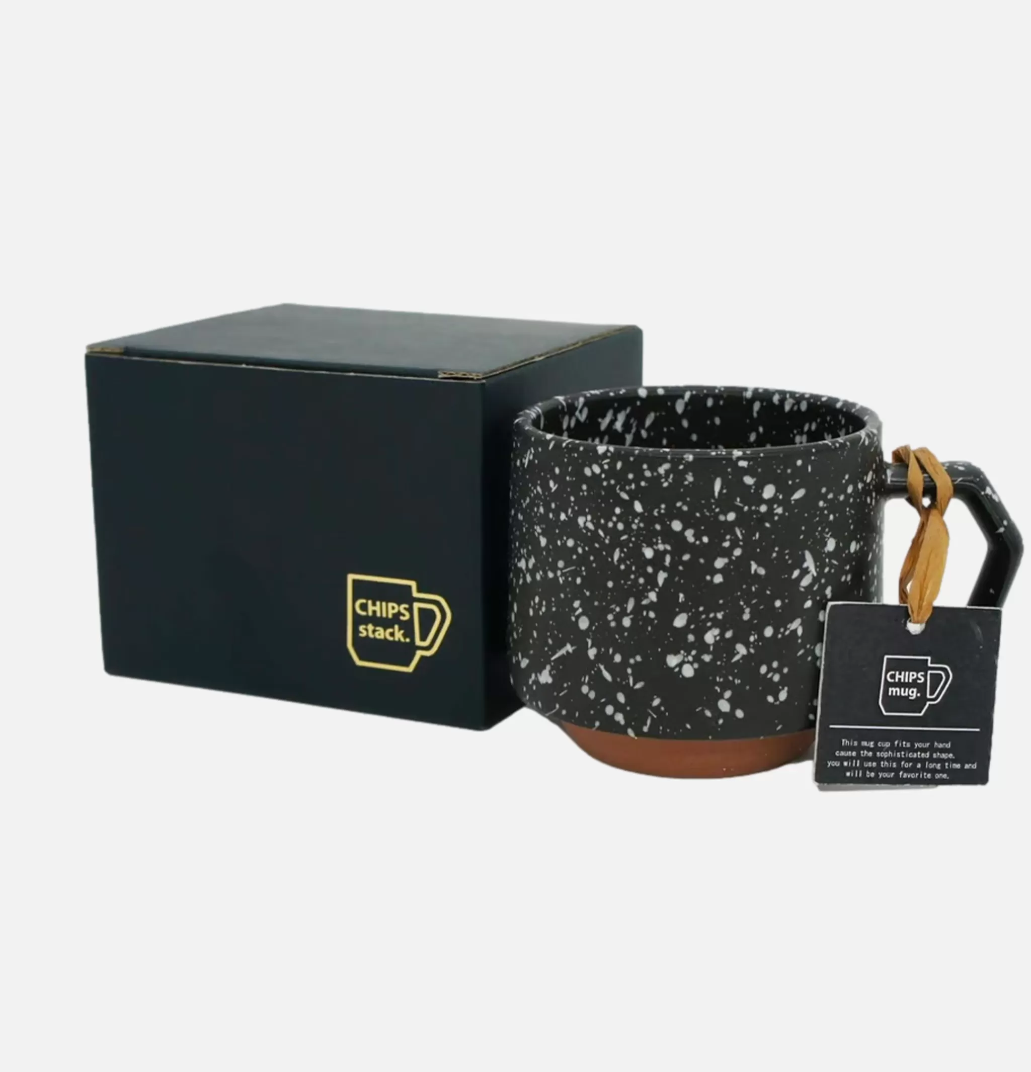 CHIPS JAPAN Maison | Stack Mug Splash Black White