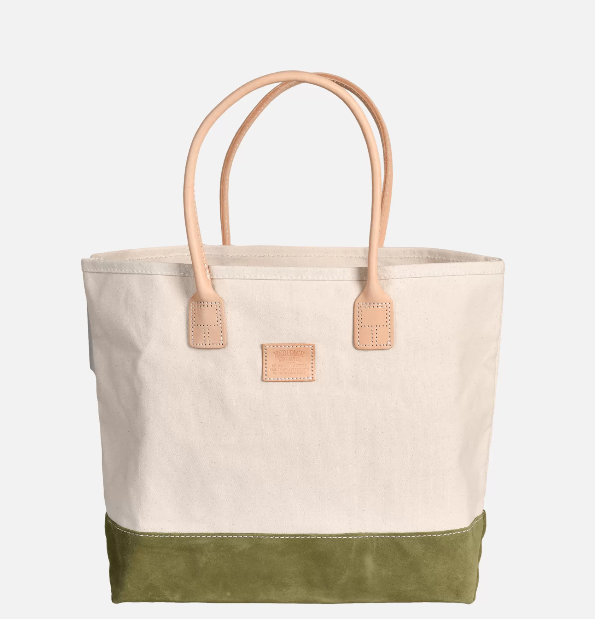 HERITAGE LEATHER COMPANY Tote-bags | Suede Day Tote Bag Vert