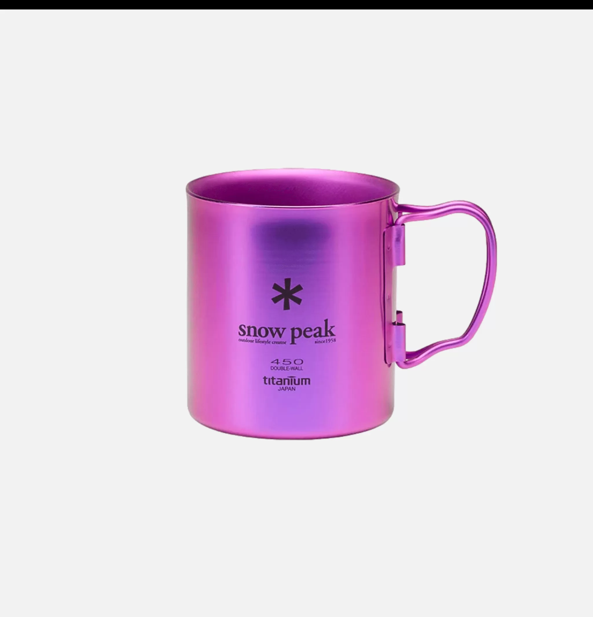 SNOW PEAK Maison | Outdoor | Titanium Single 450 Cup Purple