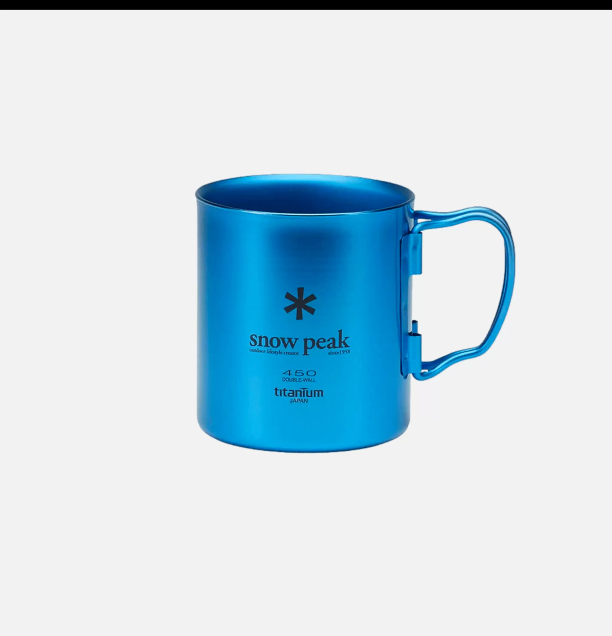SNOW PEAK Outdoor | Maison | Titanium Single Cup 450 Blue