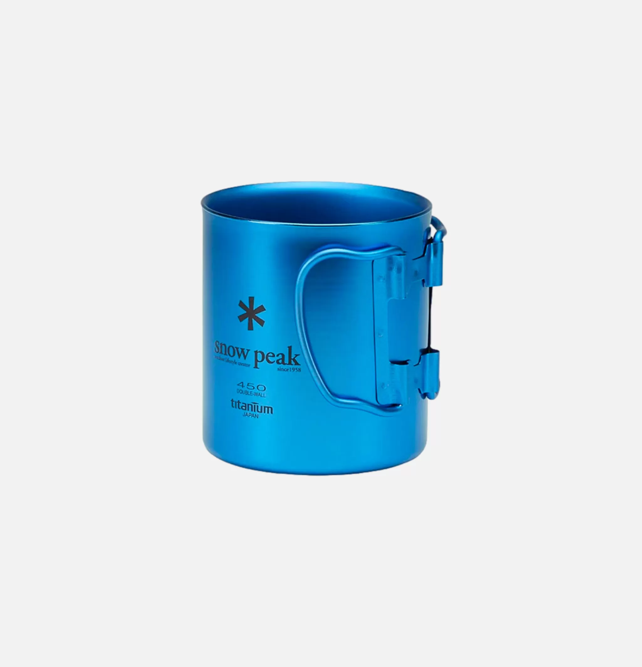 SNOW PEAK Outdoor | Maison | Titanium Single Cup 450 Blue