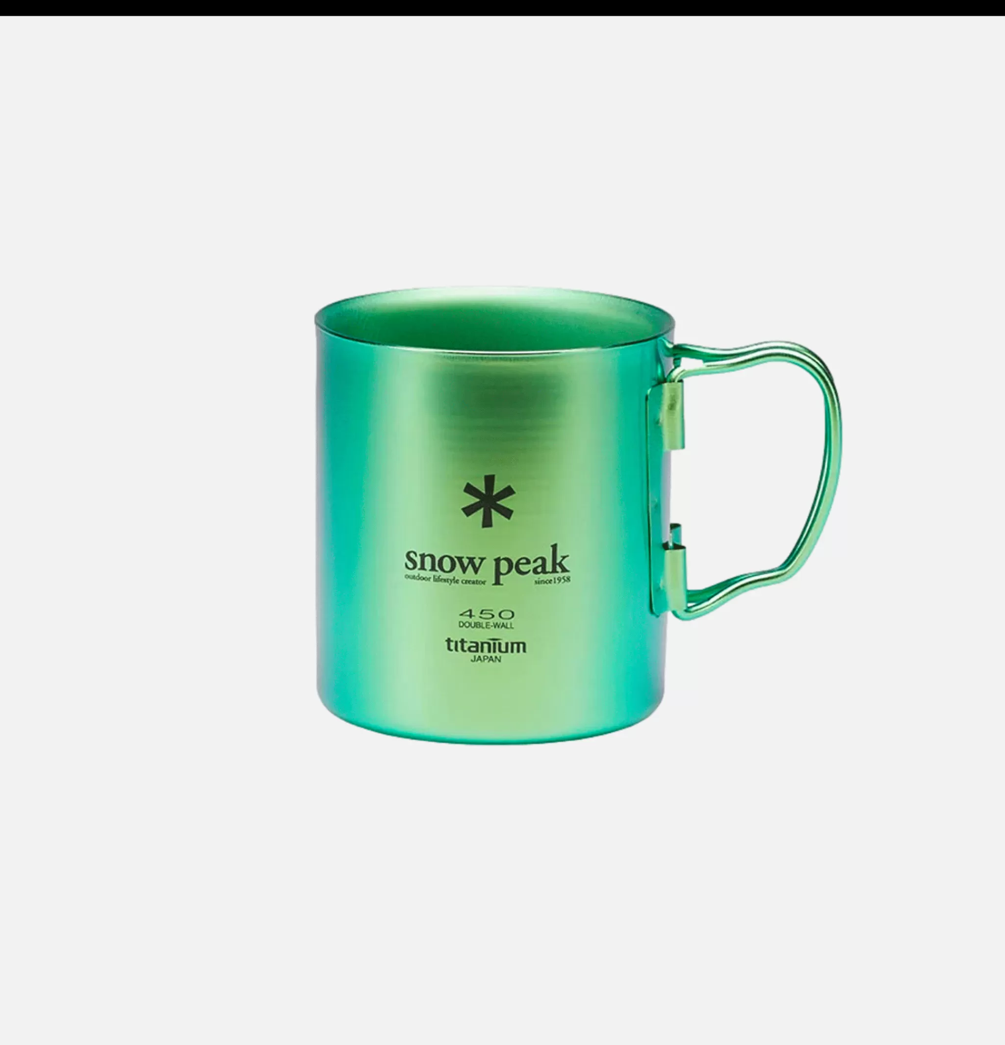 SNOW PEAK Maison | Outdoor | Titanium Single Cup 450 Green
