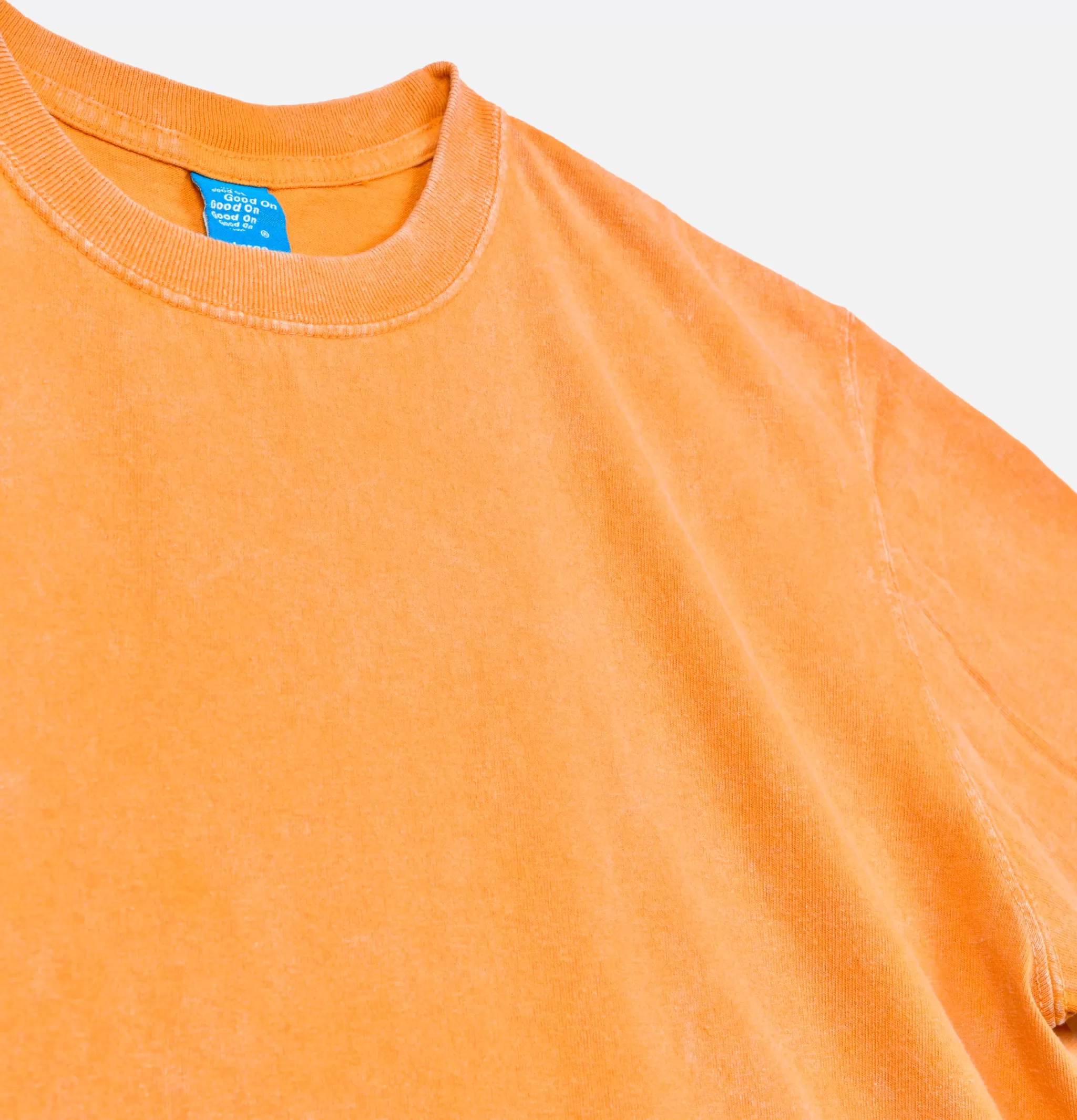 GOOD ON T-shirts | Vintage Dye Crew Tee Mustard