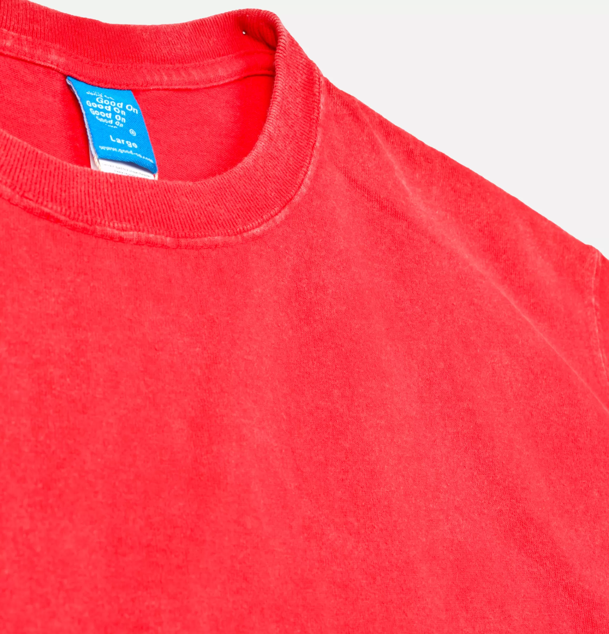 GOOD ON T-shirts | Vintage Dye Crew Tee Red