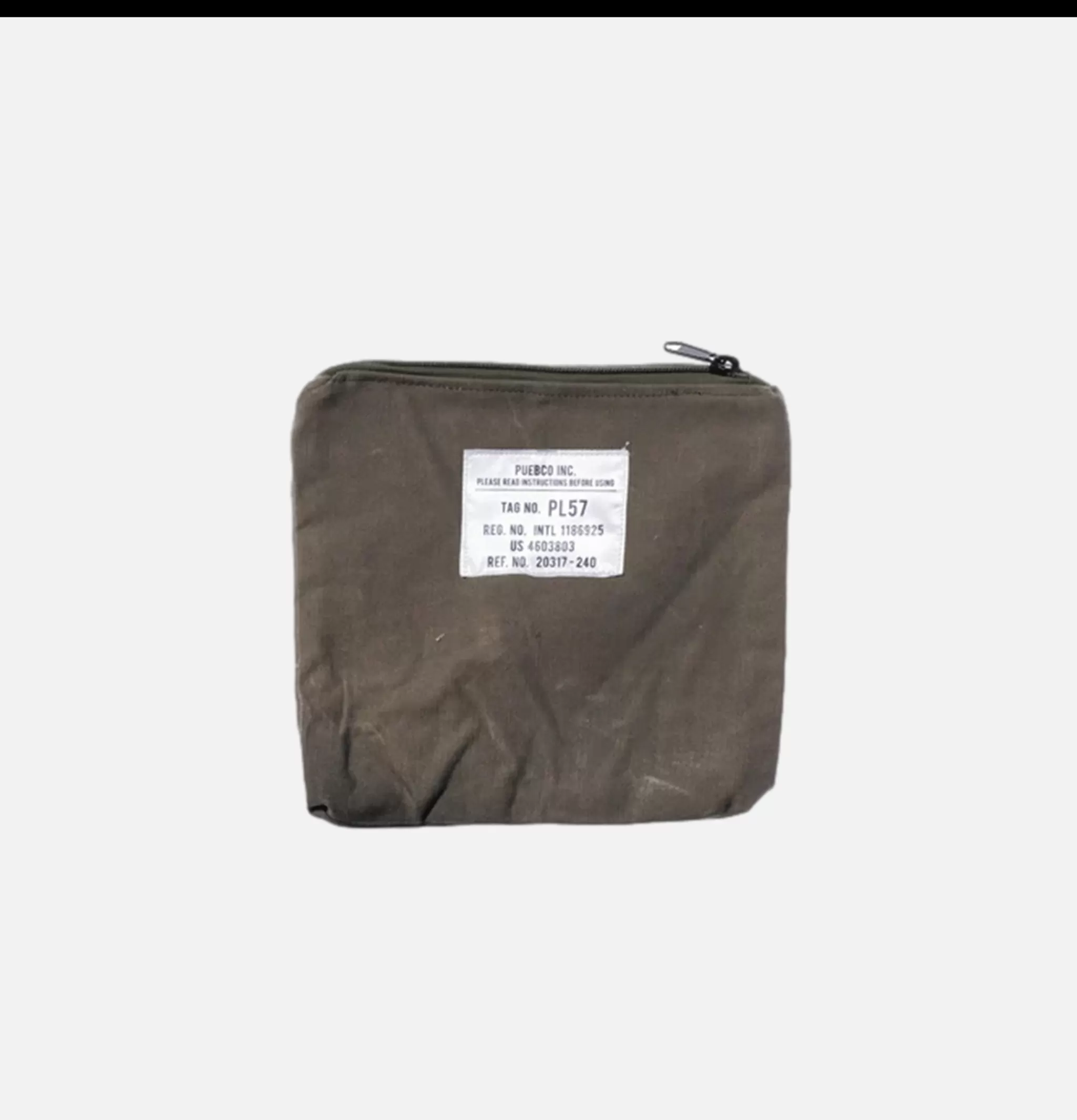 PUEBCO Petite Maroquinerie | Vintage Material Pouch Olive