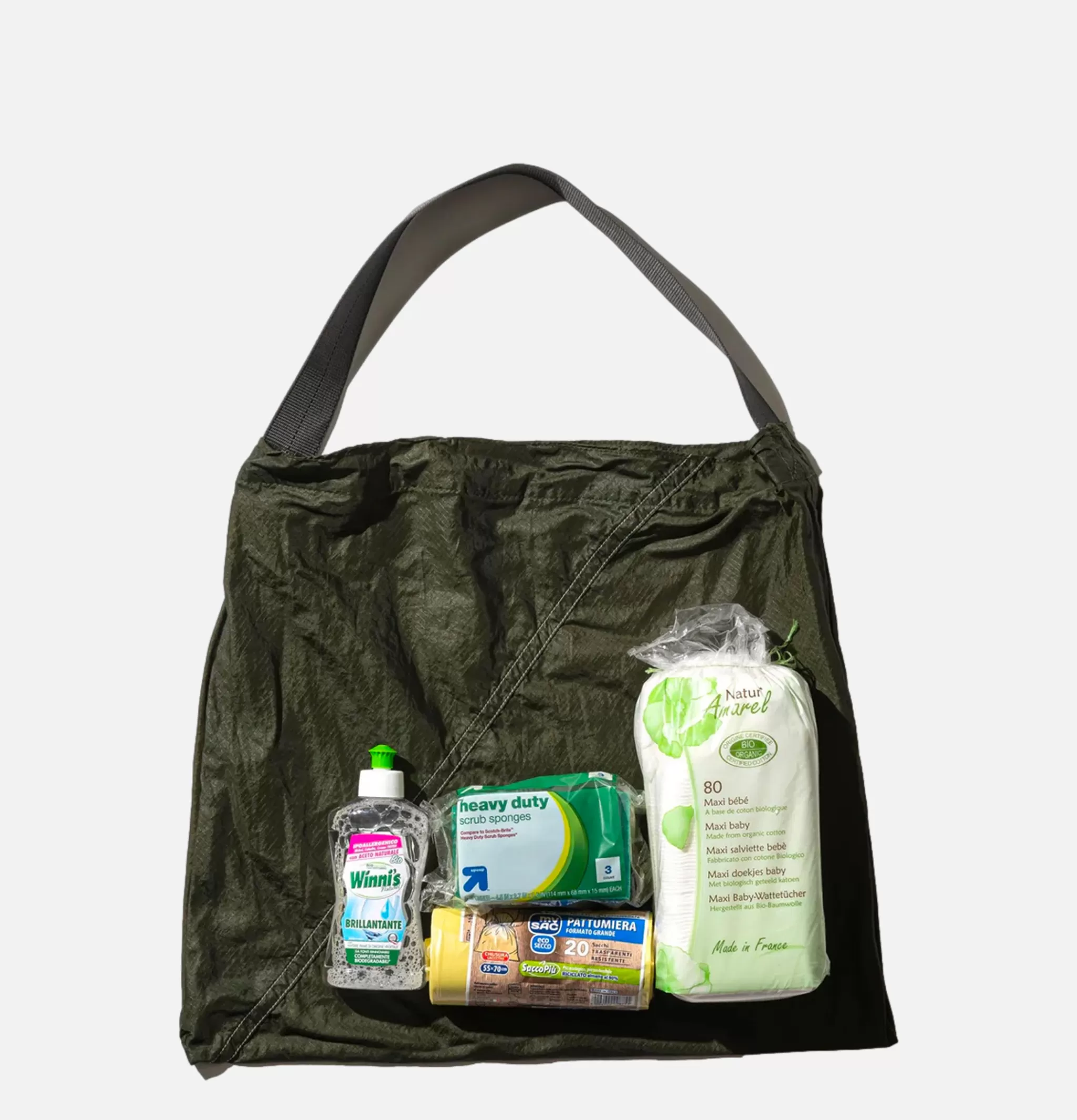 PUEBCO Tote-bags | Vintage Parachute Light Bag Olive