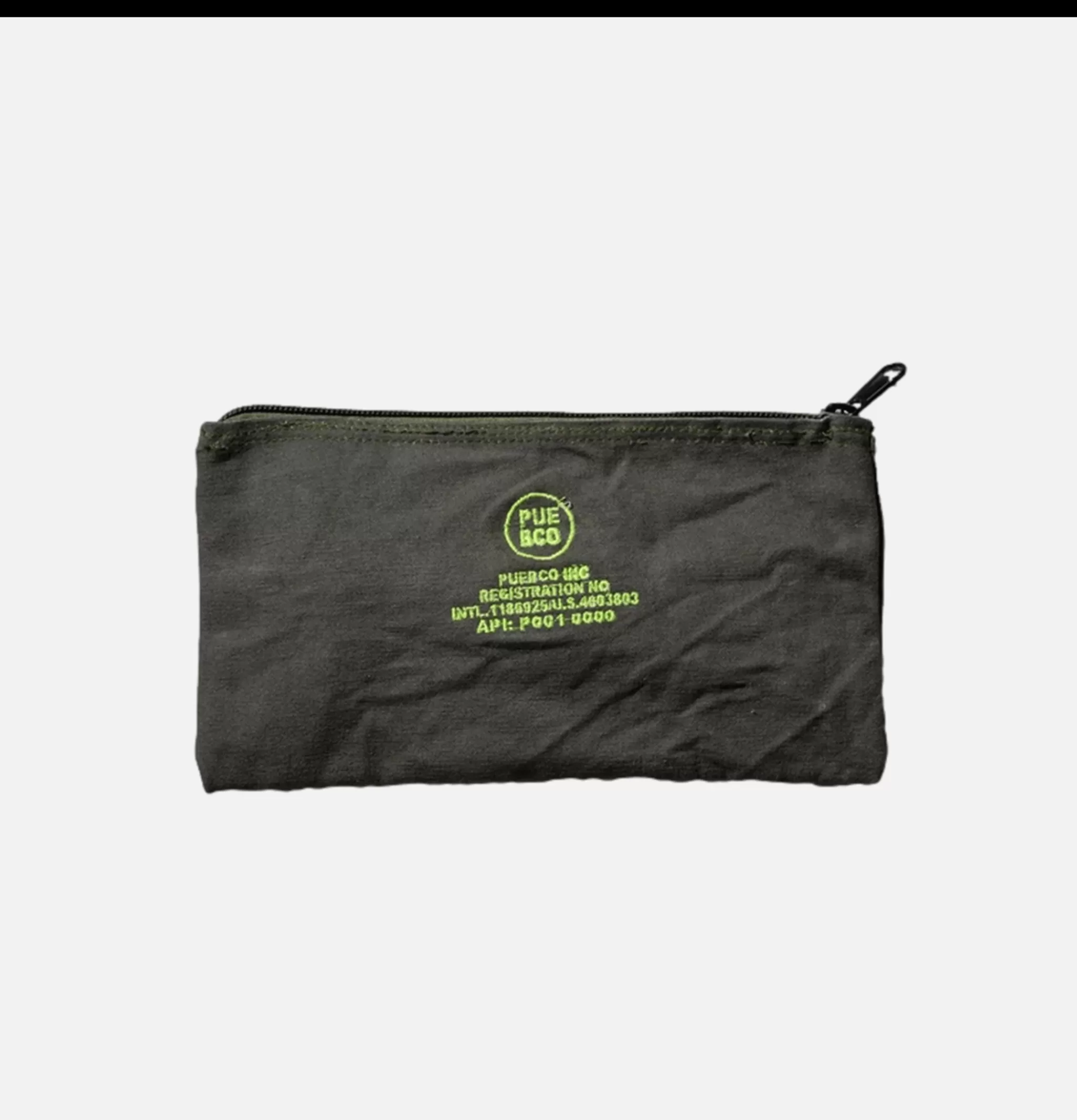 PUEBCO Petite Maroquinerie | Vintage Tent Pouch Neon Green